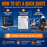 Transport aérien DDP Chine-Allemagne via FedEx/UPS/DHL, services professionnels d'import-export avec un transit de 7 à 12 jours