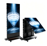 Display LED Portatile P2 Pieghevole per Interni, Schermo Pubblicitario Digitale Autoportante per Centri Commerciali, Mostre, Hotel ed Eventi