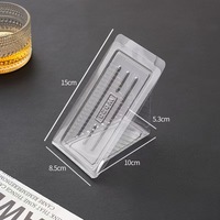 Boîte d'emballage pour sandwichs, boîte à pain épaisse et transparente pour pâtisseries et desserts