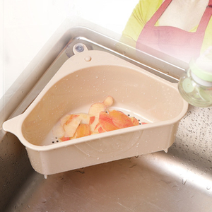 Sucker Type Kitchen Storage Drain <b>Basket</b> Multifunctional Waste Rack <b>Sink</b> Plastic - Product Image 3