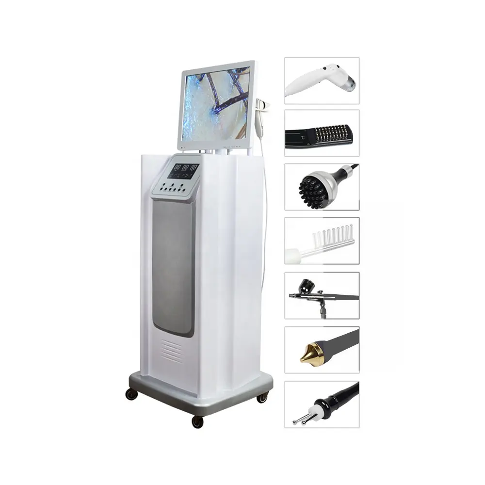 Multifunctionele Haaruitval Behandeling Elektrische Hoofd Massager Hoofdhuid Scanner Haar Analyze Machine