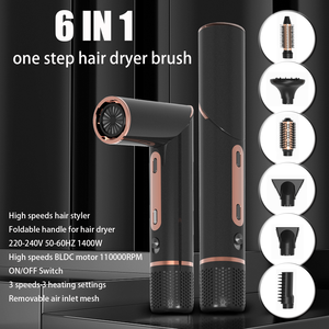 Professionale spazzole elettriche per capelli 6 In 1 capelli stile asciugacapelli la migliore spazzola ad aria calda - Product Image 3