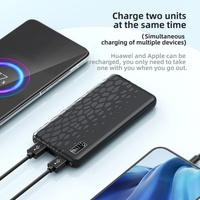 Batterie externe HSONE en alliage d'aluminium magnétique 12V, charge sans fil, ultra-mince, 20W, haute capacité, batterie Li-polymère, station d'alimentation