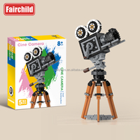 Classique rétro bricolage bloc de construction ensemble Micro 3D petites particules briques jouets en gros classique rétro caméra blocs de construction ensembles