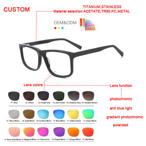 Fabricante Coreano de Gafas de Acetato Montura de Lentes Retro Unisex Marcos de Acetato Premium - Product Image 5