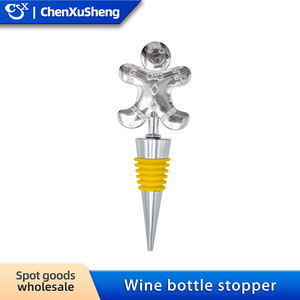 Christmas Bottle Stopper Wine Cork Plugs Various Styles Plastic Seal For Wine Red Whiskey Glass Bottles - Product Image 4