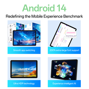 Nueva Tablet Educativa para Niños de 10.95 Pulgadas, Allwinner A523 Octa Core, Wi-Fi 6, Pantalla Táctil Capacitiva, 4GB+8GB de Almacenamiento, Android 14 - Product Image 4