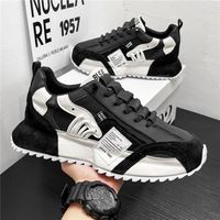Baskets de sport de luxe robustes au design unique, respirantes, pour l'exercice quotidien et la course, chaussures décontractées colorées pour hommes