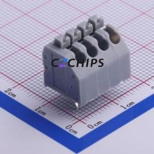 KF250-3.5-4P-2 Spring Terminal Block Through hole Component (THT),P=3.5mm Connector 3.5mm 4P 4 5A - Product Image 2