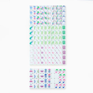 Hot Sale Modern Candy Color Green White Base Mahjong Tiles Pink Monkey Art Jokers with Standard Size for <b>Entertainment</b> - Product Image 6