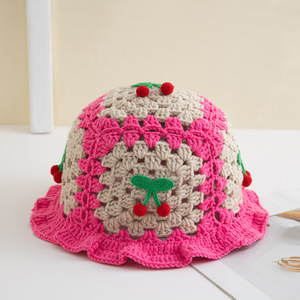 Nuevo Sombrero de Pescador con Volantes Estilo Japonés, Transpirable, con Botones, Diseño de Dibujos Animados, Lindo, Dulce y Delicado, Tejido a Mano, Calado - Product Image 2