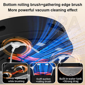 Robot Aspirador Inteligente de 36 cm de Tamaño Grande con Tanque de Agua Incorporado, Limpieza en Seco y Húmedo, HEPA, Eléctrico, de Plástico para Uso Doméstico - Product Image 2