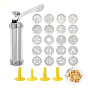 Christmas Spritz <b>Cookie</b> Press Gun and Icing Set Churro Maker <b>Cookie</b> Maker With 20 Discs 4 Pastry Tip Biscuit Mold <b>Tool</b> - Product Image 1