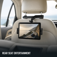 Support universel flexible pour téléphone et tablette à fixer sur l'appuie-tête de voiture, rotatif à 360 degrés, réglable, pour siège arrière