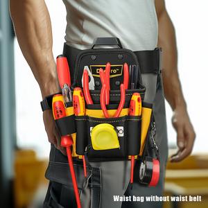 Bolsa <span class=keywords><strong>de</strong></span> Herramientas Resistente con Múltiples Bolsillos, Portaherramientas <span class=keywords><strong>de</strong></span> Cintura <span class=keywords><strong>de</strong></span> Alta Resistencia para Electricistas, Mecánicos y Trabajadores <span class=keywords><strong>de</strong></span> la Construcción - Product Image 4