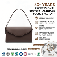 Sac à bandoulière en cuir PU marron chocolat, élégant et luxueux, avec rabat festonné, sac à main chic pour femme, personnalisable OEM