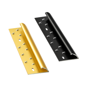 Tira de transición de piso embellecedor de borde de alfombra de aluminio duradero para protección de bordes de alfombras y pisos lisos - Product Image 1