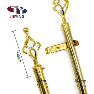 Rail de <span class=keywords><strong>rideau</strong></span> télescopique réglable Jieying pour la décoration intérieure, en métal, design tendance, en fer, tringles à rideaux romaines pour fenêtres - Product Image 2