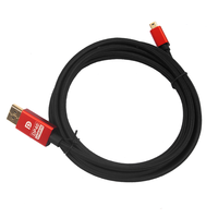 Mini port d'affichage tressé rouge pour afficher le connecteur plaqué or de câble de Port 8K 60Hz 4k 144Hz Mini DP au câble de DP pour la TV