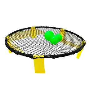 Popular Portable Mini Beach Volleyball Spike Ball Net Set For Summer Outdoor Team Sports