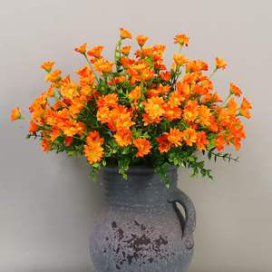 Planta verde artificial, eucalipto, Camelia, Flor al aire libre, arreglo floral, decoración, simulación de flores de plástico - Product Image 5