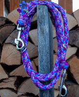 Laisse pour chien en paracorde tressée, couleur violette, avec logo personnalisé, en nylon durable, pour animaleries et salons de toilettage
