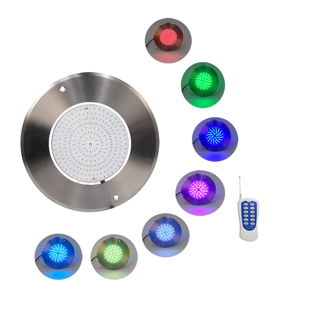 12-Keys Controller IP68 Swimming Pool Light 304 Stainless Steel Lamps for Garden Pool Pool Lighting