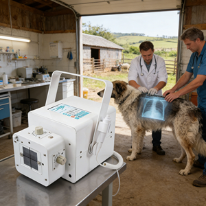 Potente Máquina de Rayos X Portátil de 8kW para Animales CON PANEL DETECTOR PLANO para Diagnóstico de Animales de Zoológico y Granja - Product Image 4