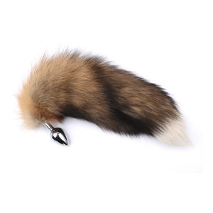 Jouet <span class=keywords><strong>anal</strong></span> en fourrure réaliste avec petit bouchon métallique, couleurs mélangées, jouets sexuels pour femmes, Juguetes Sexuales <span class=keywords><strong>Anal</strong></span> - Product Image 6