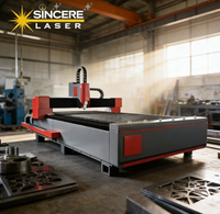 Machine de découpe laser à fibre Steedu à prix avantageux, table unique, type ouvert, 3000W, refroidissement par eau, haute précision, pour la découpe de métaux