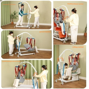 Máquina Elétrica de Elevação Portátil e Dobrável Multifuncional para Pacientes Paralisados, Andador Rollator Marca WCHT com Garantia de 5 Anos - Product Image 3