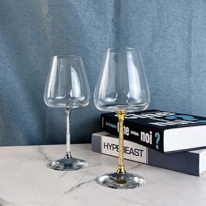 Boken Land 500ml coppe di <span class=keywords><strong>vino</strong></span> <span class=keywords><strong>rosso</strong></span> a fondo concavo calice stile francese in cristallo colorato bicchiere di cristallo <span class=keywords><strong>rosso</strong></span> trasparente - Product Image 2