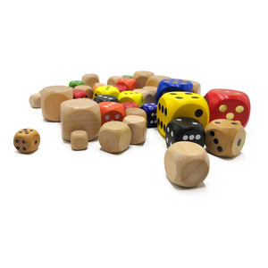 ลูกเต๋าไม้6ด้านแบบกำหนดเองมีหลายขนาดพร้อมโลโก้การพิมพ์หรือโลโก้ที่แกะสลัก - Product Image 4