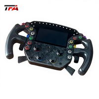 Volant de simulateur de course conçu pour le cadre de cockpit de simulation de course avec un fonctionnement fluide pour l'entraînement à la conduite et l'utilisation de jeux