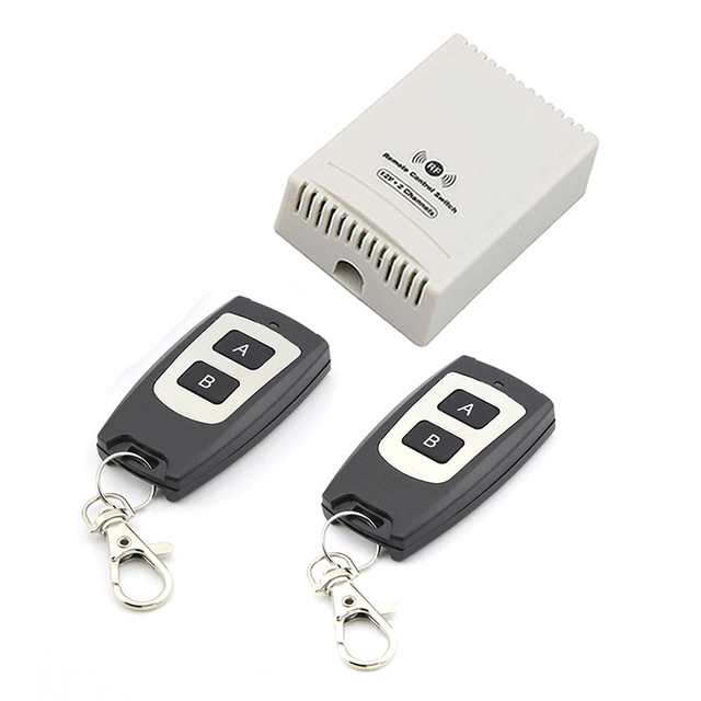 Factory Direct Intelligent RF Relay 2pcs Wireless Remote Control Two-way Acceptance Switch Dual Channel DC 12V 10A