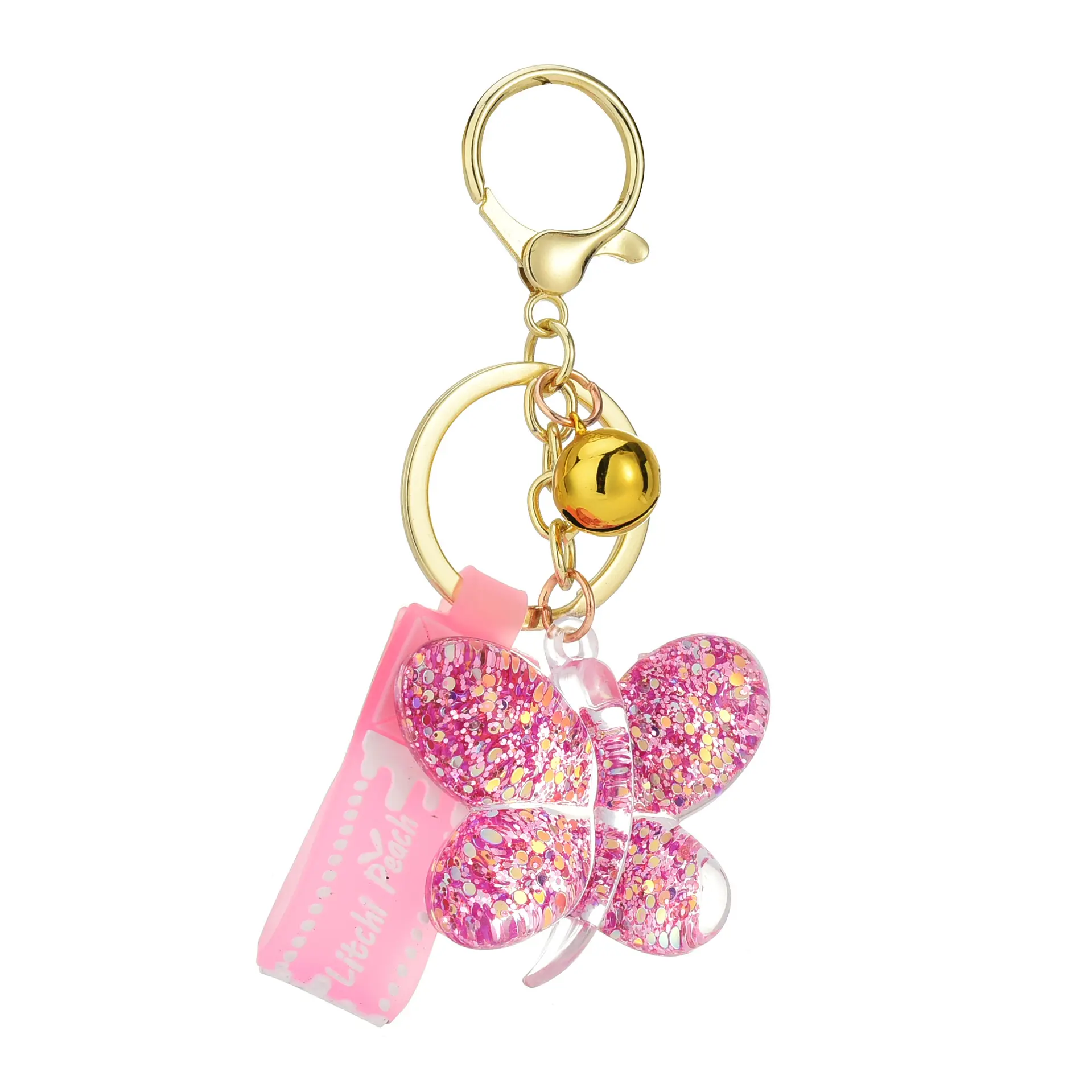 Custom Personalized Acrylic Fashionable Keychain 3D Butterfly Keychain gifts