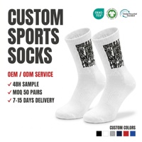 Chaussettes de sport respirantes pour hommes avec logo personnalisé, en coton peigné côtelé, pour la randonnée, certifiées OEKO-TEX 100
