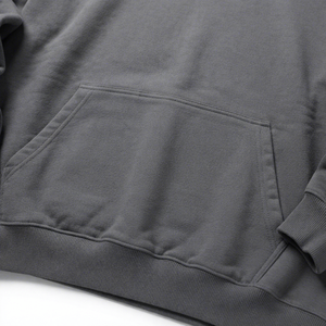 350GSM Custom Heavy <b>Weight</b> Hip Hop Solid Color Oversize Fashion Hoodies Loose Fit Thick Heavy Plain Design Premium Hoodie - Product Image 5