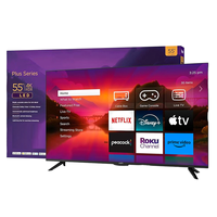 Téléviseur intelligent LED Plasma flambant neuf de 32, 43, 50, 55, 60, 65, 75, 85 pouces avec Android 14, 4K Ultra HD, 85 pouces, Wi-Fi