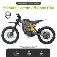 Moto électrique à moteur central 4 kW, puissance de pointe 11340 W, 72 V 40 Ah, autonomie 160 km, moto tout-terrain pour adolescents, moteur 4000 W