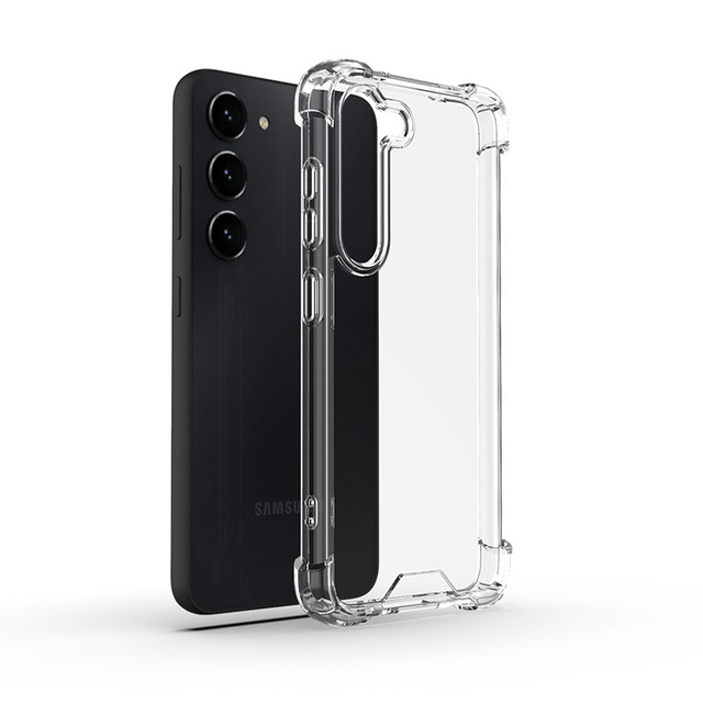 For Samsung S26 Clear Case New, 1.0mm Shock Absorption Reinforced Corner TPU+PC 2 in 1 Mobile Phone Cover for Samsung Galaxy S26