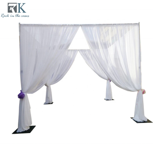 Telescopic Poles Portable Pipe and Drape Event Pipe and Drape <b>Kit</b> Spandex Backdrop Curtains for Wedding Banquet - Product Image 1