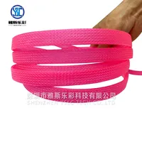 Pet Sleeve PET Material Single Color Wire Harness Flame Retardant Protection Braided Sleeve