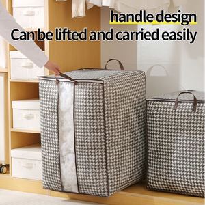 Organisateur de vêtements pliable pour la maison, sac de rangement grande capacité en tissu non tissé pour vêtements, sacs de rangement sous le lit - Product Image 4