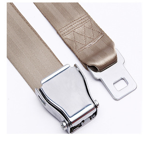 Ceinture de sécurité pour bébé, ceinture de sécurité en polyester rouge pour voiture, harnais pour enfant réglable avec boucle en métal - Product Image 2