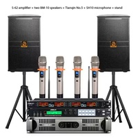Système de sonorisation professionnel SHILE S-62 BM-10 Series pour salles de conférence/KTV et scènes, ensemble complet avec console de contrôle DJ