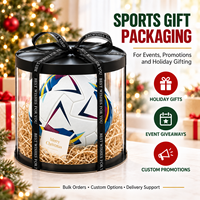 Ballon de football Kata personnalisé en cuir PU, taille 5, haute qualité, léger, thermocollé, coffret cadeau de Noël pour événements