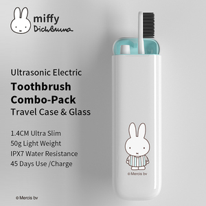 MIPOW X MIFFY-cepillo de dientes eléctrico IPX7 con Carga rápida USB, vibración automática, kit de viaje, cepillo de dientes sónico - Product Image 4