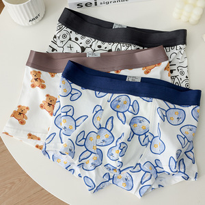 Boxers pour garçon, imprimé dessin animé mignon, 100% coton, sous-vêtements pour homme, sous-vêtements en tricot doux pour jeunes - Product Image 6