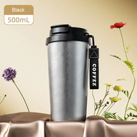 Haute qualité léger titane métal sport voyage isolé thermique étanche boissons bouteilles Portable verrouillage bouilloire